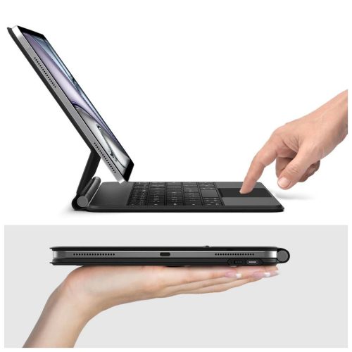 TECH-PROTECT SMARTCASE MÁGNÉSES + BILLENTYÚZET tok iPad Pro 12.9” készülékhez (4/5/6, 2020–2022) / iPad Air 13” készülékhez (1/2, 2024–2025) fekete