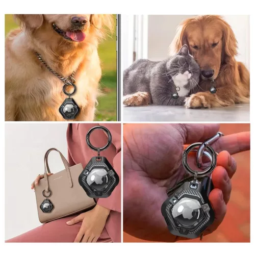 TECH-PROTECT DEFENSE APPLE AIRTAG 1 / 2 készülékhez fekete