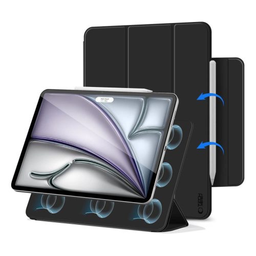 TECH-PROTECT SMARTCASE MAGNETIC tok iPad Air 13” készülékhez 1 / 2 / 2024-2025 fekete