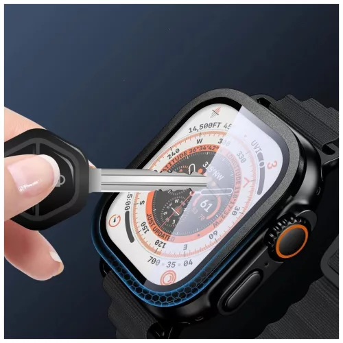 TECH-PROTECT Temperált üveg Glass Ring 2-PACK Apple Watch Ultra 1/2 (49 MM) titán készülékhez