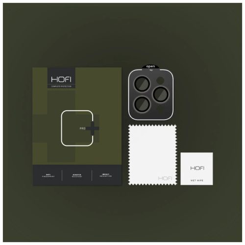 HOFI CAMRING PRO+ kameravédő iPhone 15 Pro / 15 Pro Max készülékhez fekete