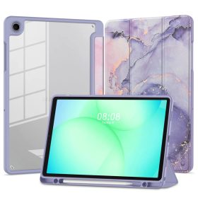   TECH-PROTECT SC PEN HYBRID kijelzővédő Samsung Galaxy Tab A9/A11 készülékhez 8.7 X110/X115/X133/X135 lila márvány