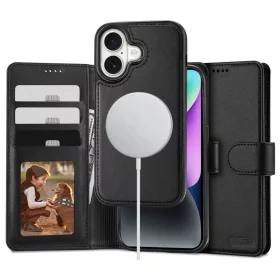   TECH-PROTECT pénztárca tok MagSafe iPhone 16 készülékhez fekete