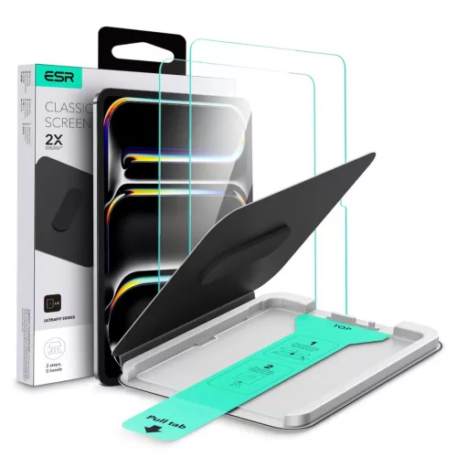 ESR ULTRAFIT védőüveg 2-es csomag iPad Pro 11” készülékhez (5/6/2024-2025) átlátszó