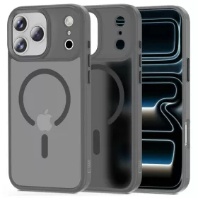   TECH-PROTECT Magmat MagSafe iPhone 17 Pro Max tok készülékhez, matt krétaszürke