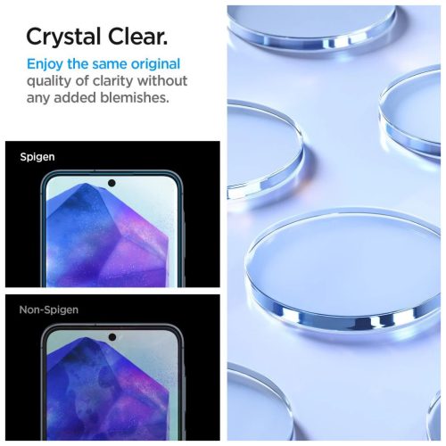 Spigen ALM GLAS.TR 2-PACK Galaxy A35 5G / A55 5G készülékhez üveg kijelzővédő, átlátszó