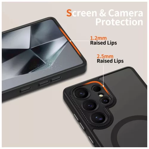 TECH-PROTECT MAGCAM MAGSAFE GALAXY S25 készülékhez tok Ultra Matte fekete