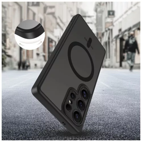 TECH-PROTECT MAGCAM MAGSAFE GALAXY S25 készülékhez tok Ultra Matte fekete