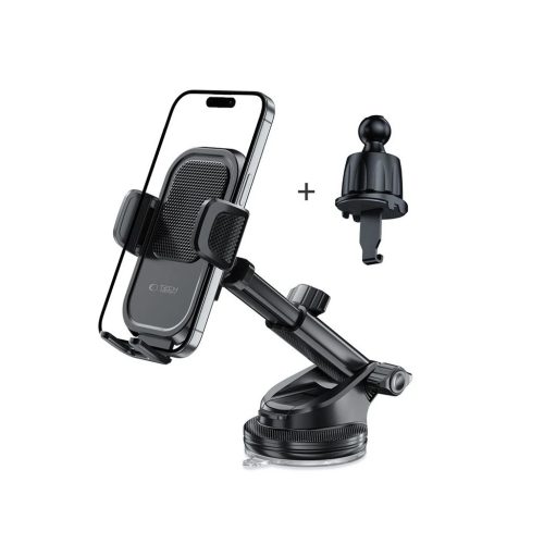 TECH-PROTECT V8 univerzális műszerfal- és légbeömlő autós tartó fekete