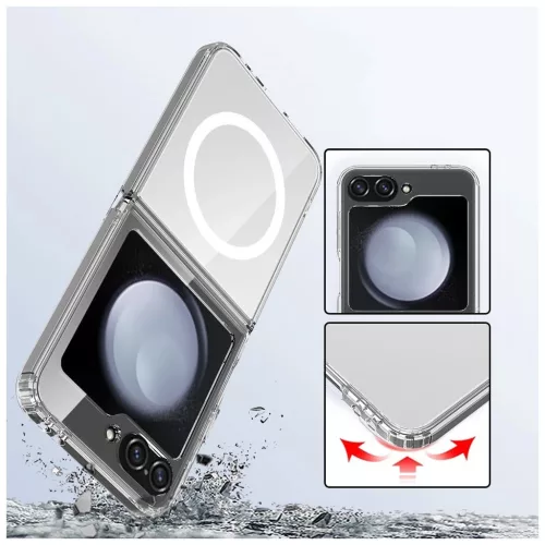 TECH-PROTECT FLEXAIR HYBRID MAGSAFE GALAXY Z FLIP 6 / 7 FE készülékhez átlátszó tok
