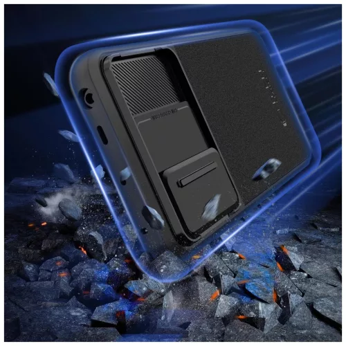 TECH-PROTECT VELAR CAM+ telefon tok Xiaomi Redmi Note 13 Pro 5G / POCO X6 5G készülékhez fekete