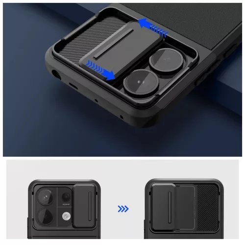 TECH-PROTECT VELAR CAM+ telefon tok Xiaomi Redmi Note 13 Pro 5G / POCO X6 5G készülékhez fekete