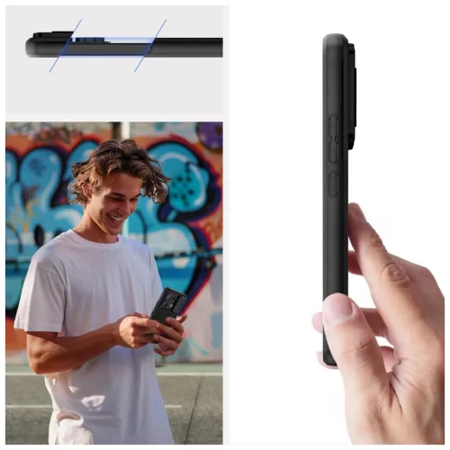 TECH-PROTECT VELAR CAM+ telefon tok Xiaomi Redmi Note 13 Pro 5G / POCO X6 5G készülékhez fekete
