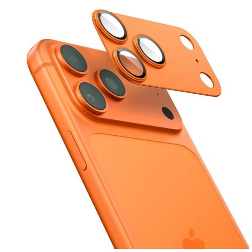 SPIGEN Optik Pro XL Glas.TR "EZ FIT" kameravédő iPhone 17 Pro Max készülékhez narancssárga