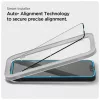 Edzett üveg kijelzővédő SPIGEN ALM GLASS FC 2-PACK iPhone 13 / 13 Pro / 14 / 16e/17e készülékhez fekete