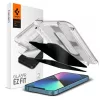 SPIGEN GLAS.TR "EZ FIT" 2-PACK iPhone 13 / 13 Pro / 14 / 16e/17e készülékhez temperált üveg kijelzővédő PRIVACY