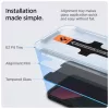 SPIGEN GLAS.TR "EZ FIT" 2-PACK iPhone 13 / 13 Pro / 14 / 16E készülékhez temperált üveg kijelzővédő PRIVACY