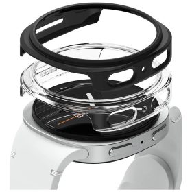   RINGKE SLIM 2-PACK Galaxy Watch 8 (44 MM) készülékhez tok – átlátszó & matt fekete