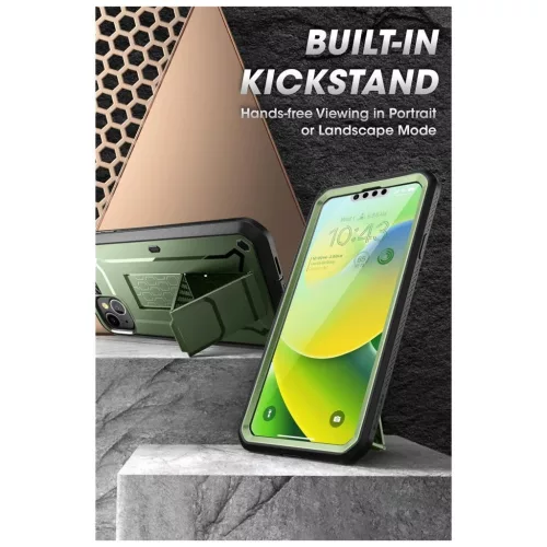 SUPCASE UNICORN BEETLE PRO iPhone 14 Plus / 15 Plus készülékhez tok GULDAN