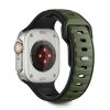 TECH-PROTECT ICONBAND LINE Apple Watch 8/9/10/11/SE/Ultra készülékhez tok (44/45/46/49 MM) fekete/zöld