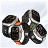 TECH-PROTECT ICONBAND LINE Apple Watch 8/9/10/11/SE/Ultra készülékhez tok (44/45/46/49 MM) fekete/zöld
