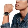TECH-PROTECT ICONBAND LINE Apple Watch 8/9/10/11/SE/Ultra készülékhez tok (44/45/46/49 MM) fekete/zöld