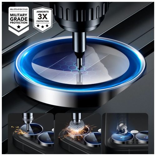 ESR ARMORITE kameravédő iPhone 16/16 Plus készülékhez fekete