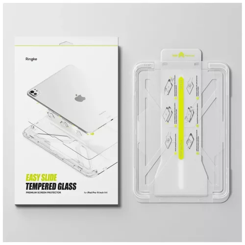 Edzett üveg kijelzővédő RINGKE EASY SLIDE iPad Pro 11” 5/6 2024-2025 készülékhez átlátszó