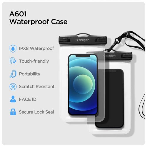 SPIGEN A601 Univerzális Vízálló Tok 2-PACK Crystal Clear