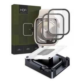   HOFI Hybrid Pro+ 2-PACK APPLE WATCH 7 / 8 / 9 (41 MM) készülékhez üvegfólia fekete