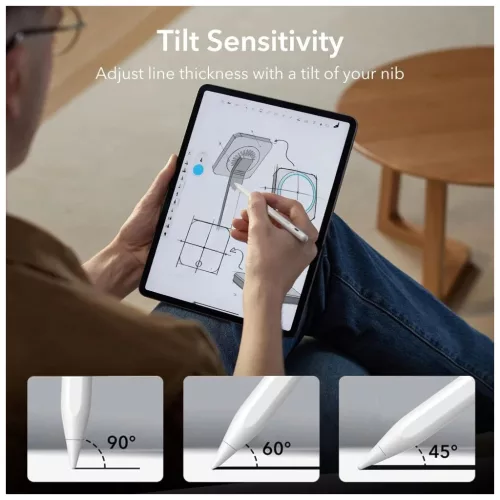 ESR DIGITAL+ mágneses érintőceruza iPad készülékhez fehér