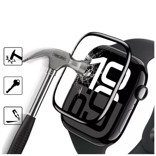 HOFI Hybrid Pro+ 2 db Hybrid üvegfólia Apple Watch 7/8/9 készülékhez (45 mm) fekete