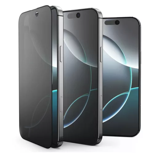 Tech-Protect Glass SPY+ Privacy kijelzővédő, 2-darabos csomag, iPhone 16 Pro Max / 17 Pro Max készülékhez