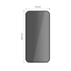 Tech-Protect Glass SPY+ Privacy kijelzővédő, 2-darabos csomag, iPhone 16 Pro Max / 17 Pro Max készülékhez