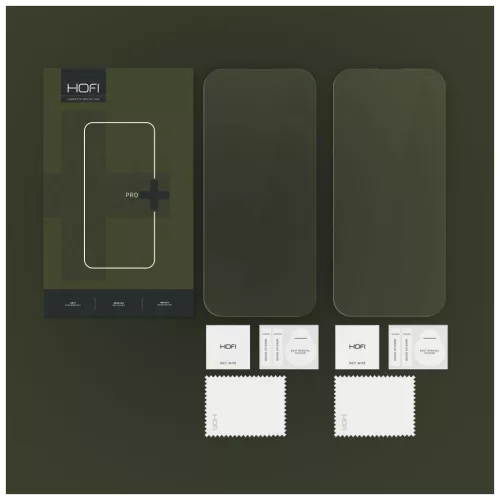 HOFI GLASS PRO+ 2-PACK iPhone 16 készülékhez temperált üveg kijelzővédő átlátszó