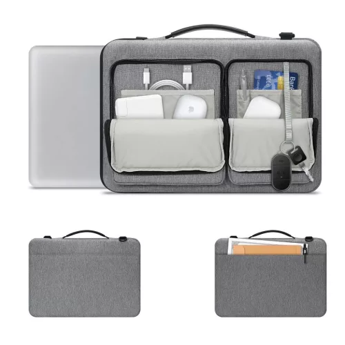 TECH-PROTECT DEFENDER BAG laptop táska 15-16 krétaszürke