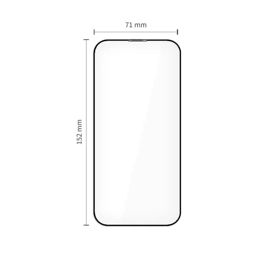 Edzett üveg Tech-Protect Quick Set+ 2-PACK iPhone Air készülékhez fekete