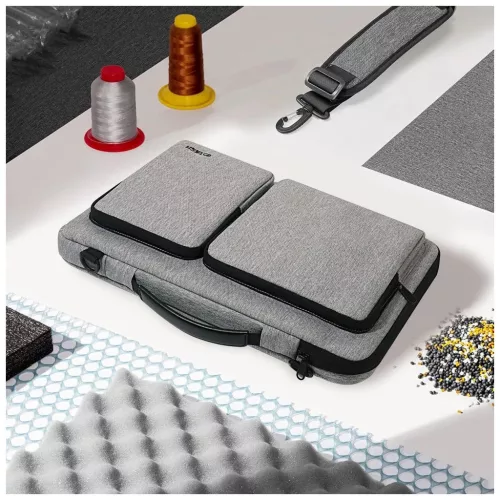 TECH-PROTECT DEFENDER 13-14 hüvelykes laptop készülékhez táska krétaszürke