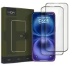 Edzett üveg HOFI GLASS PRO+ 2-PACK iPhone 16 készülékhez fekete