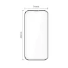 Tech-Protect Quick Set+ hőkeményített üveg 2 db iPhone 17 Pro Max készülékhez fekete