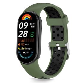   TECH-PROTECT ICONBAND AIR védőtok Xiaomi Smart Band 8/9/10/NFC készülékhez zöld/fekete