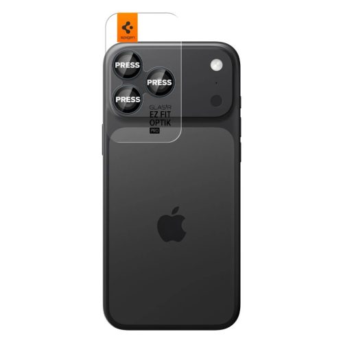SPIGEN OPTIK PRO GLAS.TR "EZ FIT" kameravédő 2-PACK iPhone 14 Pro / Max, 15 Pro / Max, 16 Pro / Max, 17 Pro / Max készülékhez kék titán