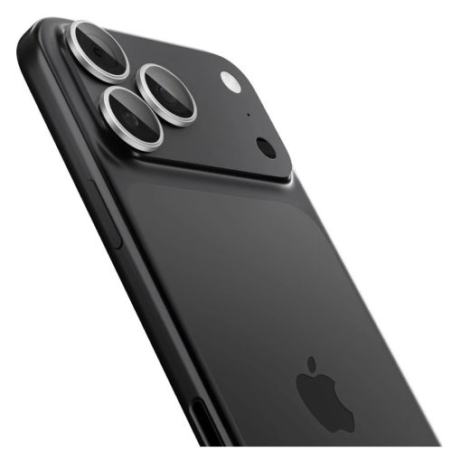 Spigen Optik Pro Glas.TR „EZ FIT” kameravédő 2-PACK iPhone 14 Pro / Max / 15 Pro / Max / 16 Pro / Max / 17 Pro / Max készülékhez ezüst