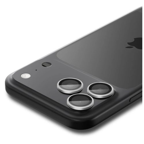 Spigen Optik Pro Glas.TR „EZ FIT” kameravédő 2-PACK iPhone 14 Pro / Max / 15 Pro / Max / 16 Pro / Max / 17 Pro / Max készülékhez ezüst