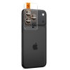 SPIGEN Optik Pro Glas.Tr "EZ FIT" Kameravédő 2 db iPhone 14 Pro/Max, iPhone 15 Pro/Max, iPhone 16 Pro/Max, iPhone 17 Pro/Max készülékhez narancssárga