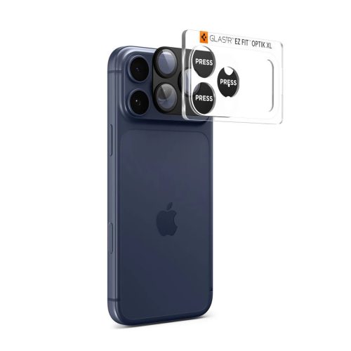 Spigen Optik Pro XL GLAS.TR "EZ FIT" kamera védő iPhone 17 Pro készülékhez fekete