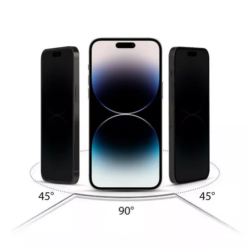 HOFI Anti Spy Glass Pro+ Privacy védőüveg 2-PACK iPhone 16 Pro / 17 / 17 Pro készülékhez