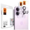 SPIGEN OPTIK PRO GLAS.TR "EZ FIT" kameravédő 2-PACK iPhone 16 / 16 PLUS / 17 készülékhez lila