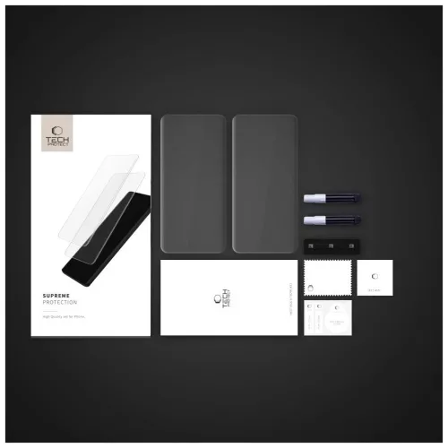 Tech-Protect Glass UV+ 2-PACK temperált üveg kijelzővédő – XIAOMI REDMI NOTE 14 PRO 4G/5G, 14 PRO+ PLUS 5G és POCO X7 5G készülékhez – átlátszó
