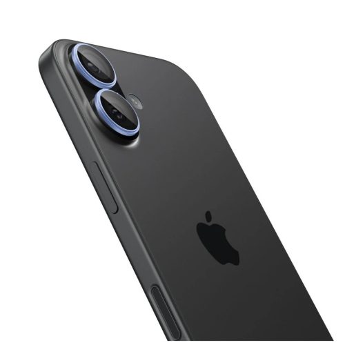 SPIGEN Optik Pro Glas.TR "EZ FIT" kameravédő 2 darab iPhone 16 / 16 PLUS / 17 készülékhez kék